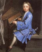 samuel pepys an 18th century painting of young man playing the spinet by jonathan richardson France oil painting reproduction